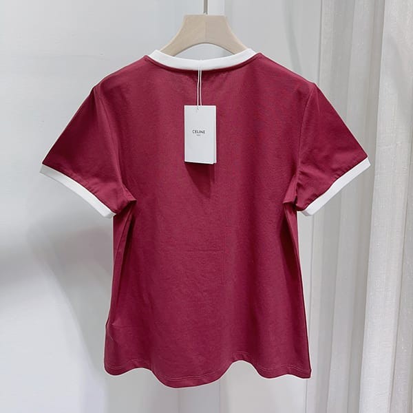 追跡付き 安いセリーヌ ルーズ Tシャツ パロディ コットンジャージー Ceg25633
